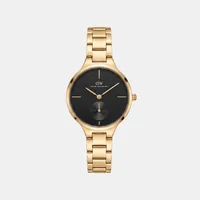 Daniel Wellington Black Round Dial Analog Women's Watch DW0DL2300, front view