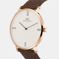 Daniel Wellington Cream Dial Analog Men's Watch DW0DG2301, angled view