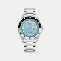Citizen Blue Round Dial Analog Men's Watch NH7530-52L, dial front view