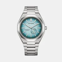 Citizen Blue Round Dial Analog Men's Watch NK5020-58L, dial front view