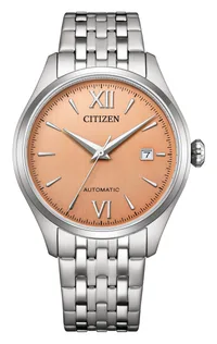 Citizen Orange Round Dial Analog Men's Watch NJ0240-55X, gallery detail view