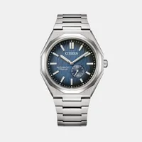 Citizen Blue Round Dial Analog Men's Watch NK5020-58M, dial front view