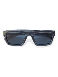 Opium Eyewear Sunglasses OP-10482 Jet in Blue / Blue (C03), front three-quarter view