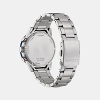 Citizen Blue Round Dial Chronograph Men's Watch CA4716-50L, angled case view