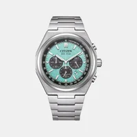 Citizen Blue Round Dial Chronograph Men's Watch CA4610-85M, dial front view