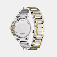 Citizen Black Round Dial Chronograph Men's Watch BL8164-57E, angled case view