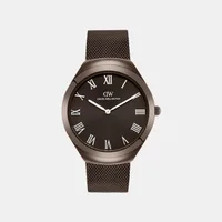 Daniel Wellington Brown Dial Analog Men's Watch DW0DG2700, dial front view