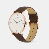 Daniel Wellington Cream Dial Analog Men's Watch DW0DG2301, three-quarter view