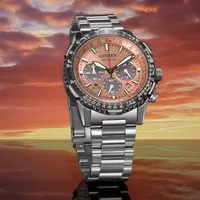 Citizen Peach Round Dial Chronograph Men's Watch CA4664-60X, gallery detail view