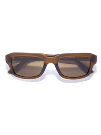 Opium Eyewear Sunglasses OP-10484 Gush in Brown / Brown (C02), front three-quarter view