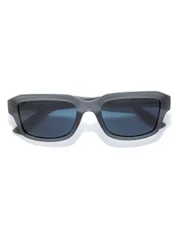Opium Eyewear Sunglasses OP-10484 Gush in Grey / Blue (C03), front three-quarter view