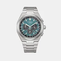 Citizen Black Round Dial Chronograph Men's Watch CA4610-85X, dial front view