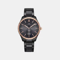 Daniel Wellington Black Dial Analog Men's Watch DW0DG1601, dial front view