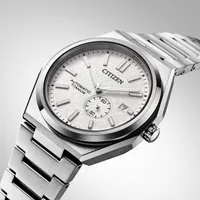 Citizen White Round Dial Analog Men's Watch NJ0180-80A, gallery detail view