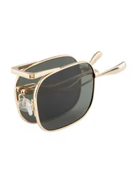 OPIUM Sunglasses OP-10507 in Green / Gold (C04), front three-quarter view