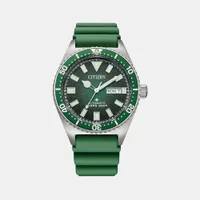 Citizen Green Round Dial Analog Men's Watch NY0121-09X, dial front view