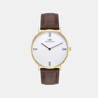 Daniel Wellington White Dial Analog Men's Watch DW0DG2302, dial front view