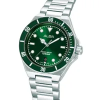 ALBA Green Dial Men's Quartz Watch AS9W17X1, side view