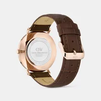 Daniel Wellington Cream Dial Analog Men's Watch DW0DG2301, side profile view