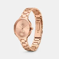 Daniel Wellington Rose Gold Round Dial Analog Women's Watch DW0DL2302, gallery view 3