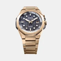Citizen Grey Round Dial Analog Men's Watch NB6069-53H, angled case view