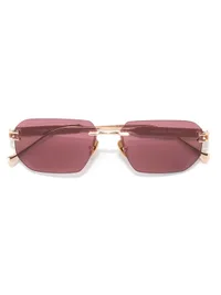 Opium Eyewear Sunglasses OP-10506 Moss in Rose Gold / Pink (C02), front three-quarter view