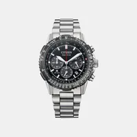 Citizen Black Round Dial Chronograph Men's Watch CA4664-60E, dial front view